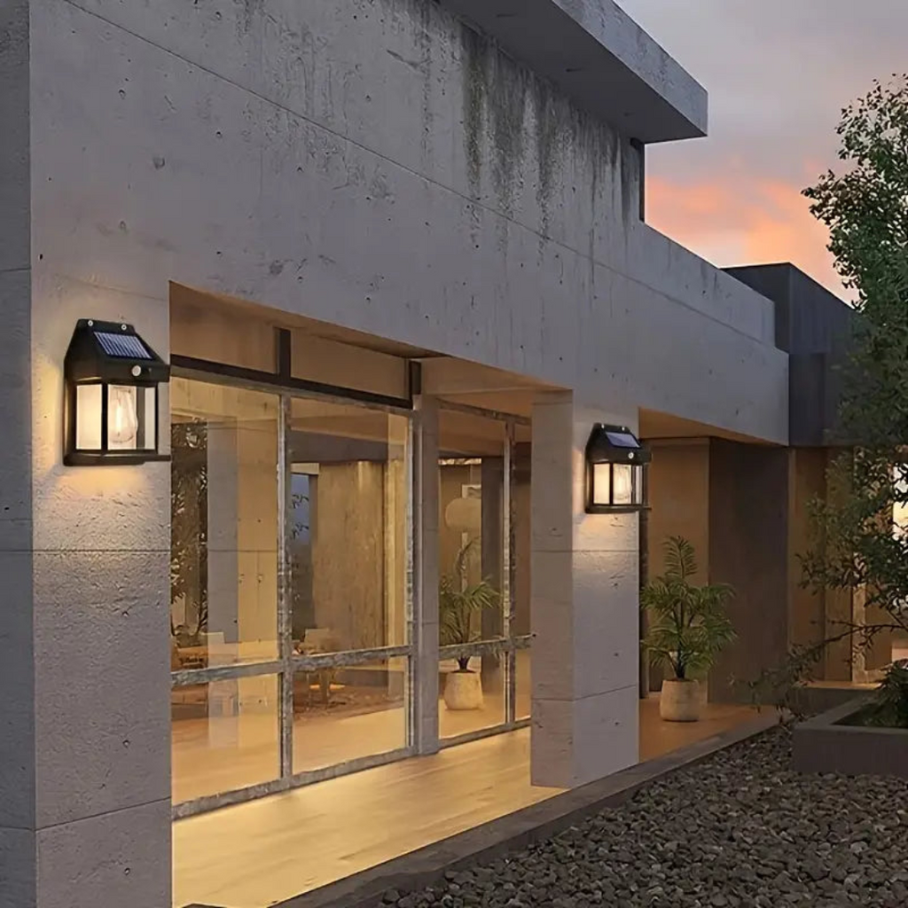 Solar Wall Light with Motion Sensor, 3 W LED, IP44