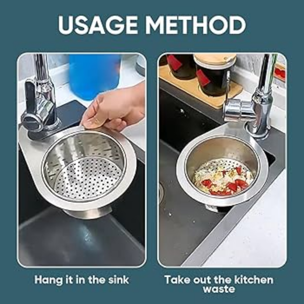 Stainless Steel Sink Strainer with Fine Mesh Filter