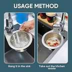 Stainless Steel Sink Strainer with Fine Mesh Filter