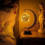 Decorative Moon Lamp with Crater Texture, Battery Powered