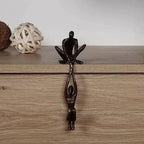 Balancing Couple Sculpture in Resin, Black or Bronze, 20.5cm
