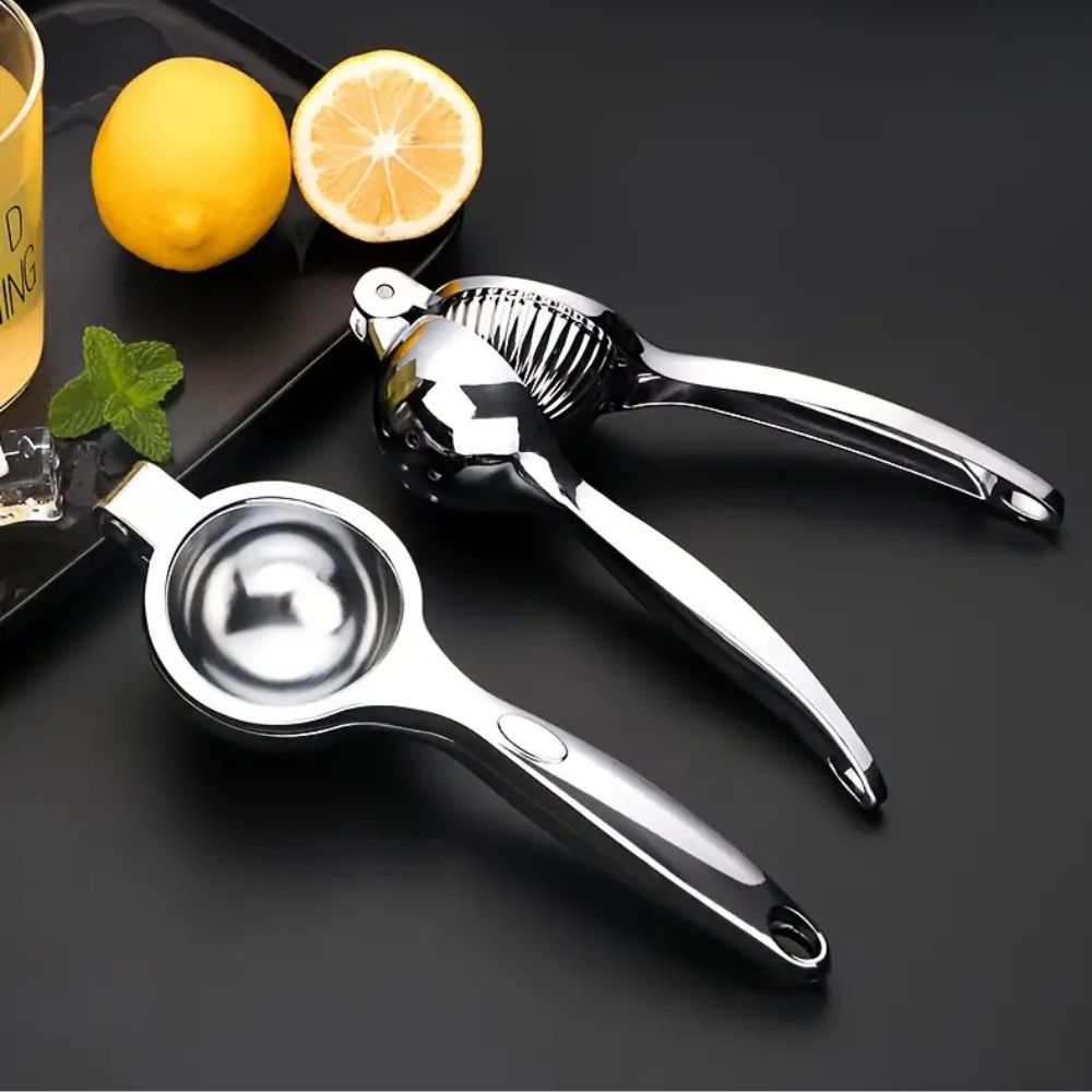 Stainless Steel Citrus Press 22cm, Manual Lemon and Lime Squeezer