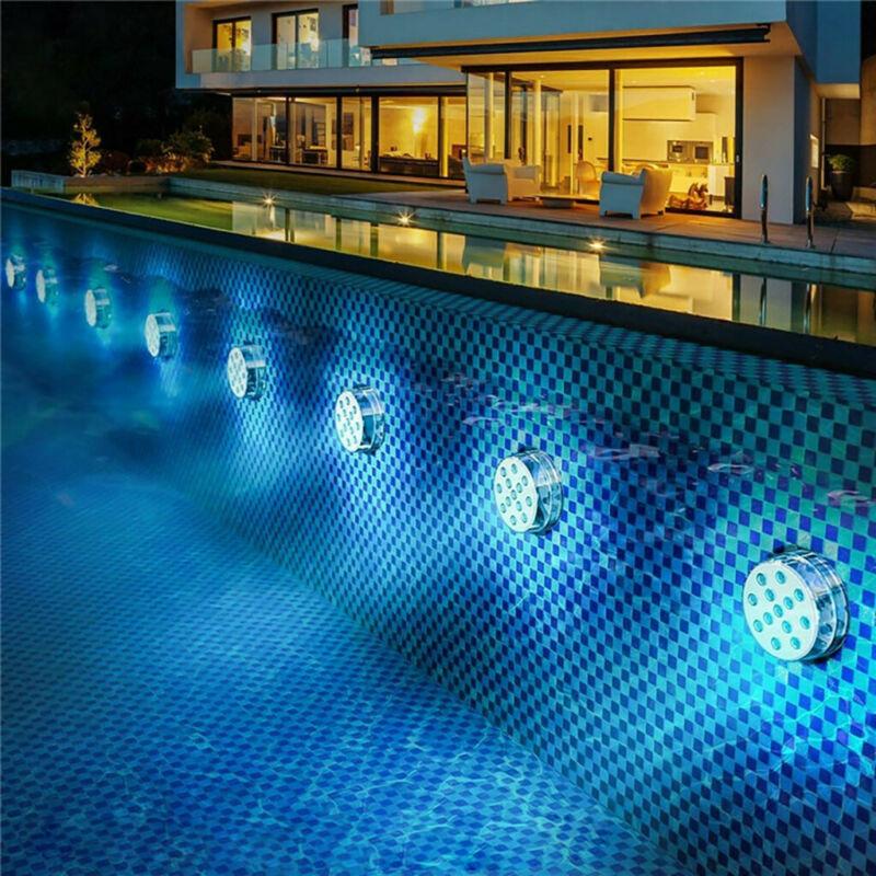 Floating LED Pool Lights, 16 Colours with Remote, Set of 2
