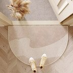 Half-Round Striped Doormat, Non-Slip, Two Sizes