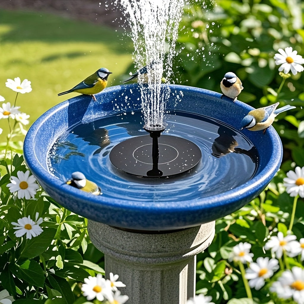 Floating Solar Garden Fountain with 6 Spray Nozzles