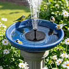 Floating Solar Garden Fountain with 6 Spray Nozzles