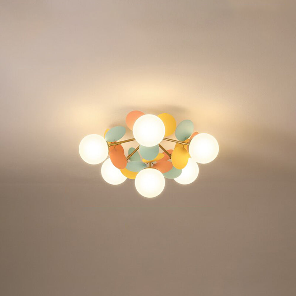 Glass and Acrylic Chandelier with G9 LEDs, 3 Colour Settings