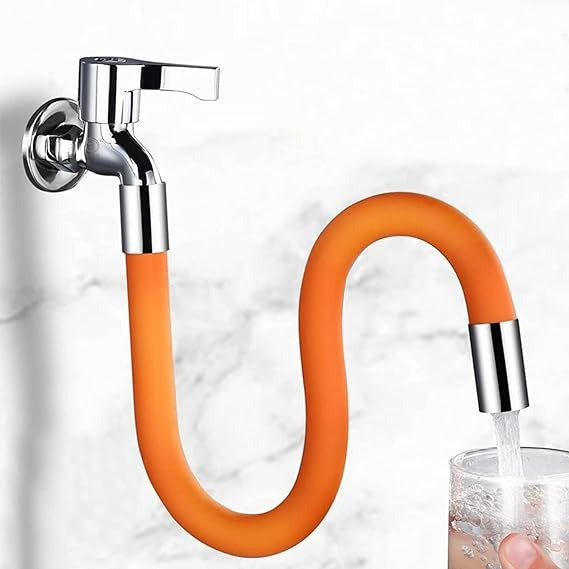 Flexible 360 Degree Tap Extender in Silicone and Stainless Steel