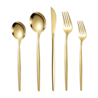 Titanium-Coated 18/10 Stainless Steel Cutlery Set, 4 to 16 Place