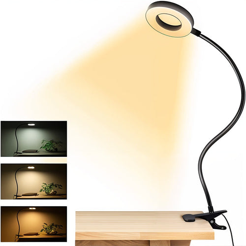 Clip-On Reading Light, 48 LEDs, Gooseneck, USB Powered