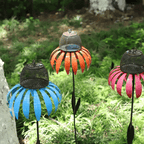 Decorative Metal Bird Feeder on Garden Stake
