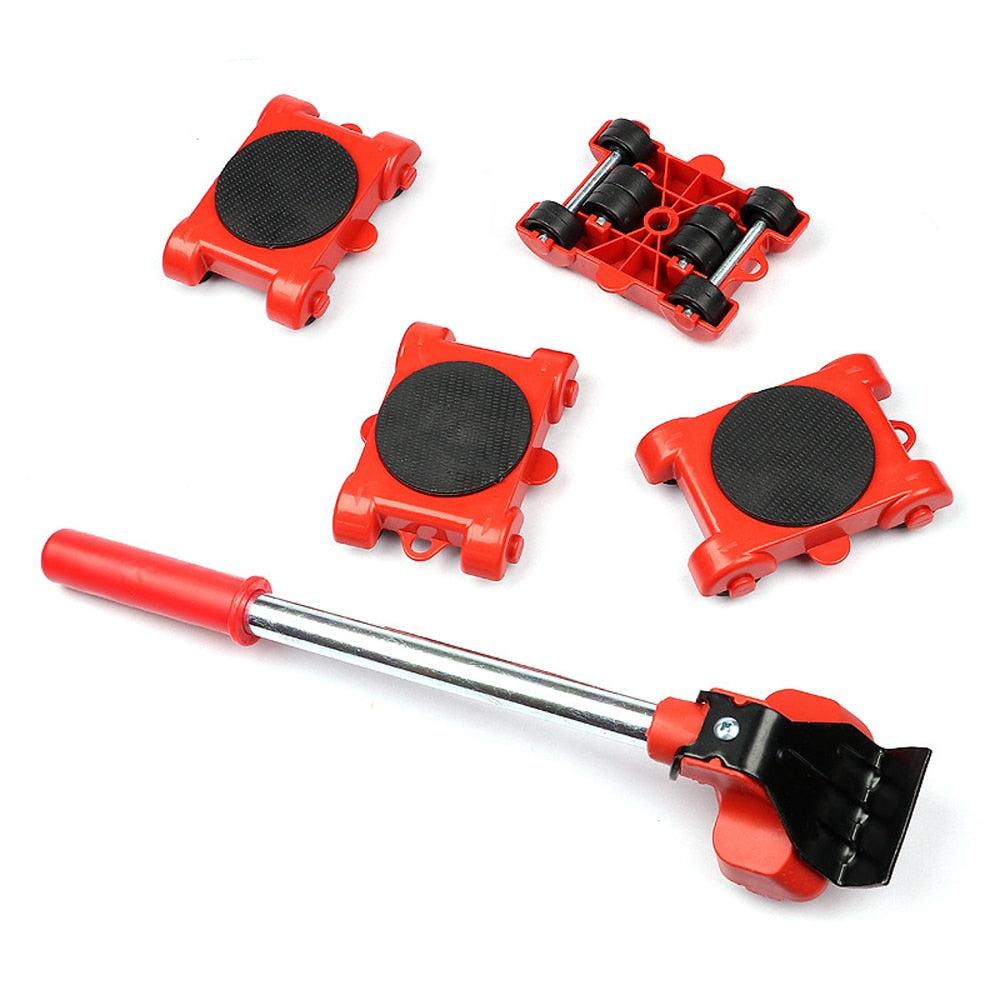 Furniture Moving Set with Lifter and Four Wheels