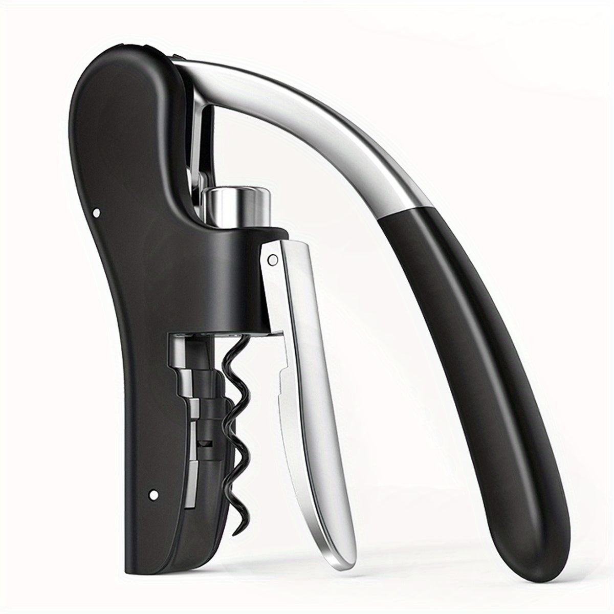 Lever Arm Corkscrew in Metal and Plastic, Red or Black
