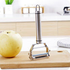 Double-Blade Vegetable Peeler with Julienne Cutter, Stainless Steel