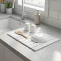 Diatomite Dish Drying Mat 40 x 30cm, Foldable and Fast-Absorbing