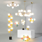 Glass and Acrylic Chandelier with G9 LEDs, 3 Colour Settings