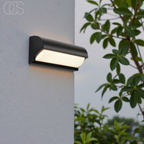Black LED Outdoor Wall Light, IP65, 3000K, 960 Lumen