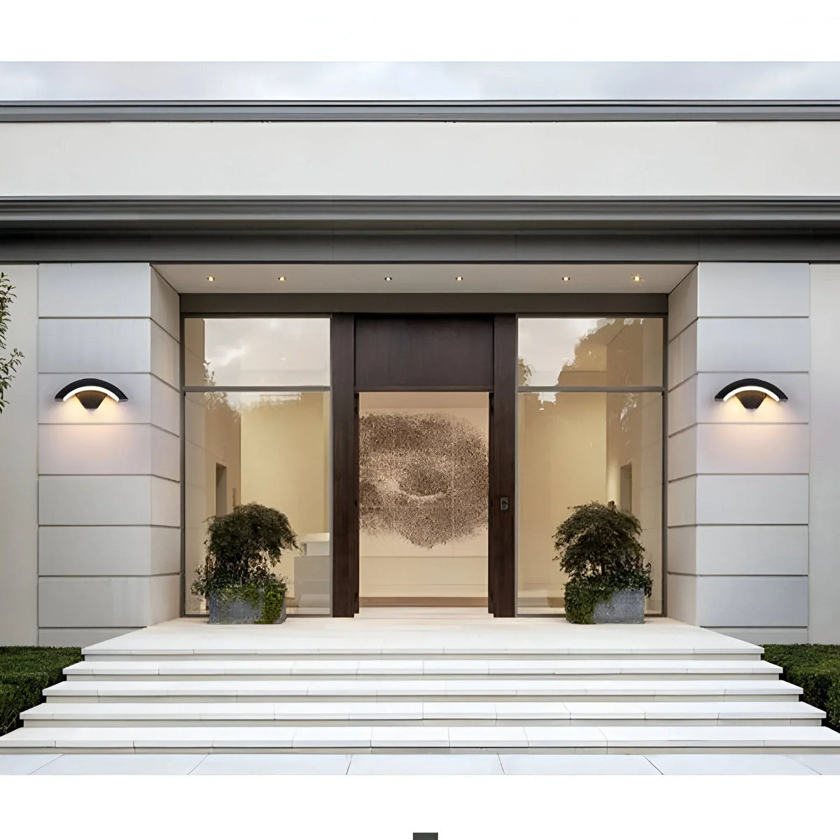 Outdoor Wall Light with Motion Sensor, Weather-Resistant LED