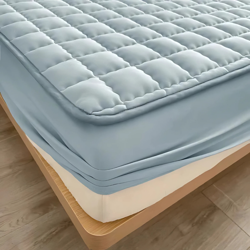 Quilted Water-Resistant Mattress Protector, Fits 30cm Depth