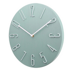 Silent Minimalist Wall Clock, 30 cm, Scandinavian Style