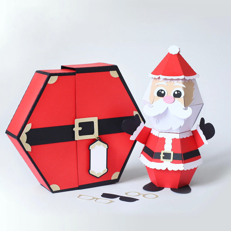 3D Pop-Up Santa Surprise Box, Novelty Christmas Card and Gift