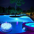 Submersible LED Pool Light with Remote Control, IP68 Waterproof