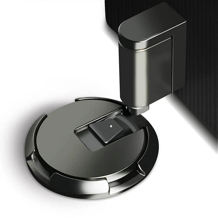 Push-Lock Floor Door Stop in Zinc Alloy, Six Finishes