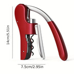 Ergonomic Lever Corkscrew for Wine, 14 x 7.5 cm