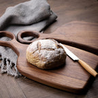 Solid Walnut Chopping Board Set of 2 with Hanging Hole, 34cm