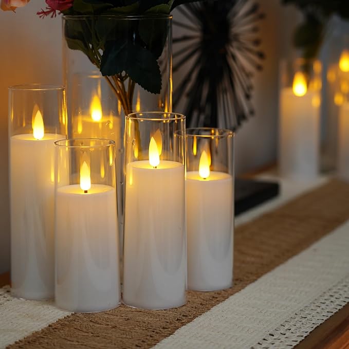 Flameless LED Candles, Set of 9 with Remote and Timer