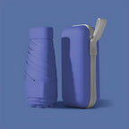 Compact Travel Umbrella with Waterproof Sleeve, Windproof