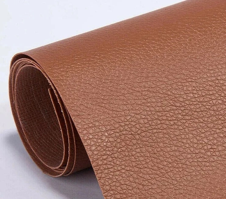 Self-Adhesive Leather Look Repair Patch, 50x138 cm, Cuttable
