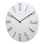 Silent Minimalist Wall Clock, 30 cm, Scandinavian Style