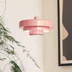 Layered Metal Pendant Light, Bauhaus Style, Five Colours