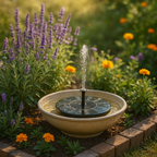 Floating Solar Fountain Pump for Ponds and Bird Baths, IP65