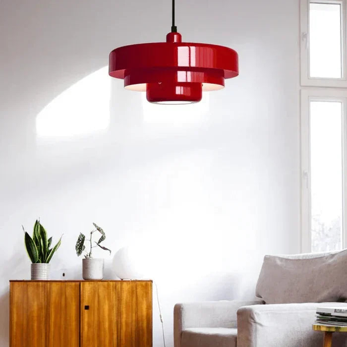 Retro Metal Pendant Light with Integrated LED, Warm White 3000K