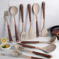 10-Piece Silicone Cooking Utensil Set, Heat Resistant Handles
