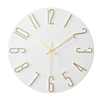 Silent Quartz Wall Clock 30cm, Minimal Design, 7 Colours