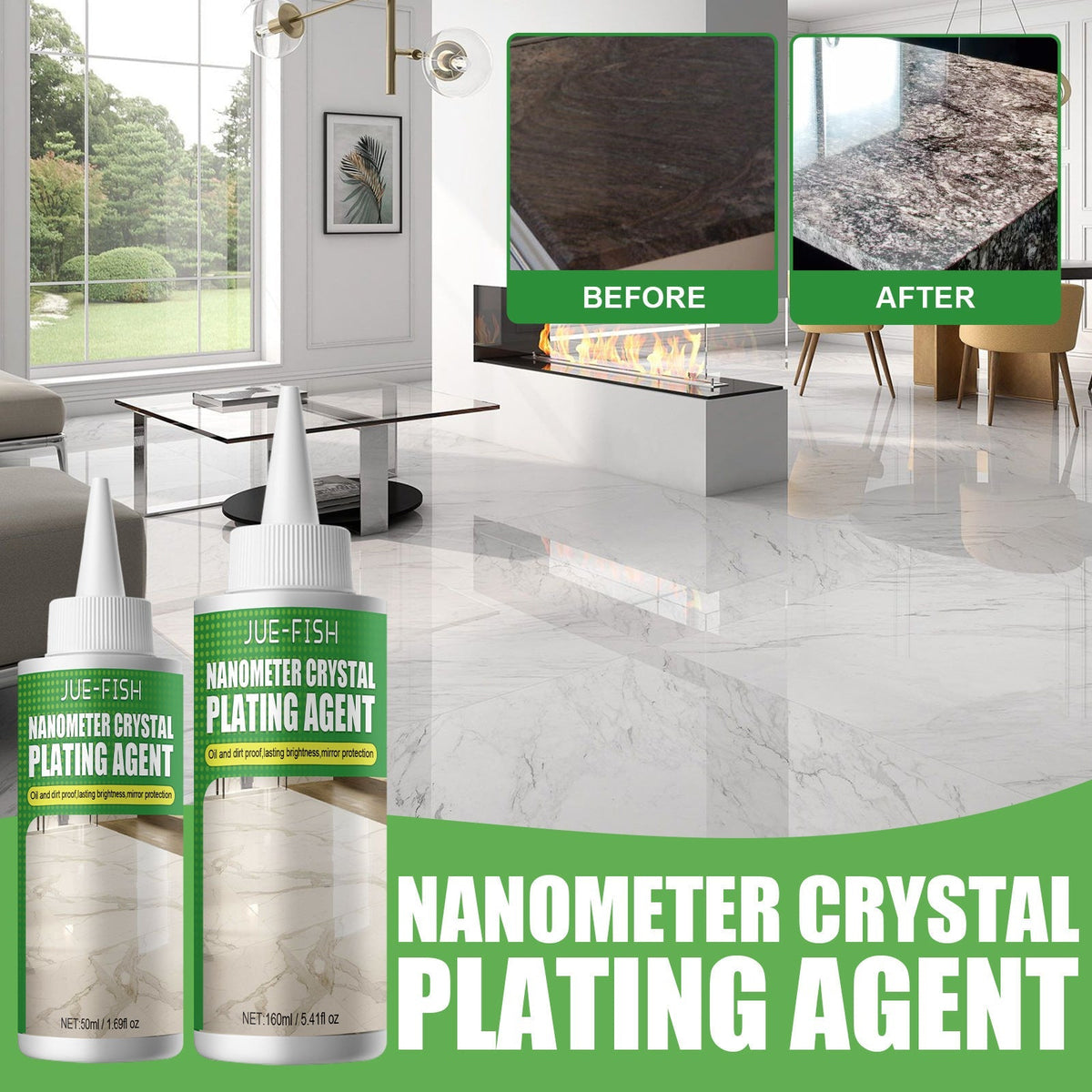 Nano Protective Coating for Tiles, Stone and Wood Furniture