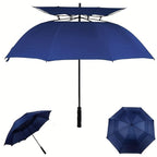 Extra-Large Automatic Vented Umbrella, Double Canopy