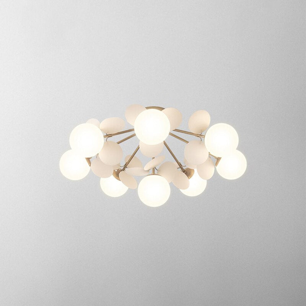 Glass and Acrylic Chandelier with G9 LEDs, 3 Colour Settings