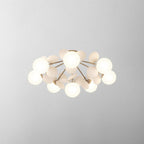 Glass and Acrylic Chandelier with G9 LEDs, 3 Colour Settings