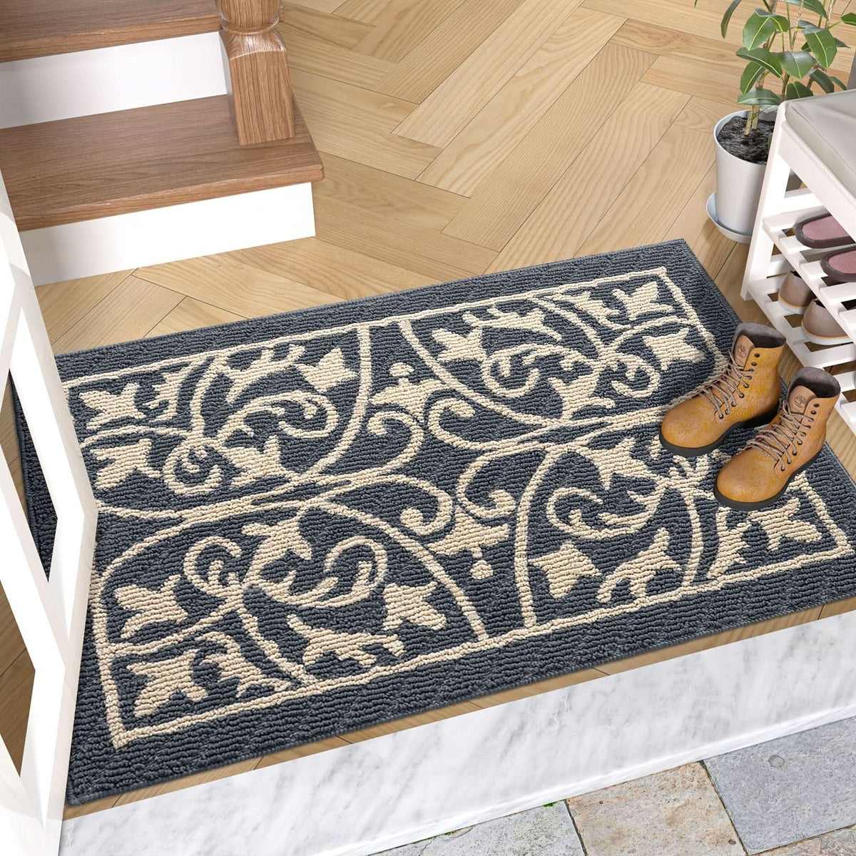 Low-Profile Non-Slip Indoor Doormat, 60 x 90 cm