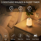 Sunrise Wake-Up Light Alarm Clock with Nature Sounds, USB-C