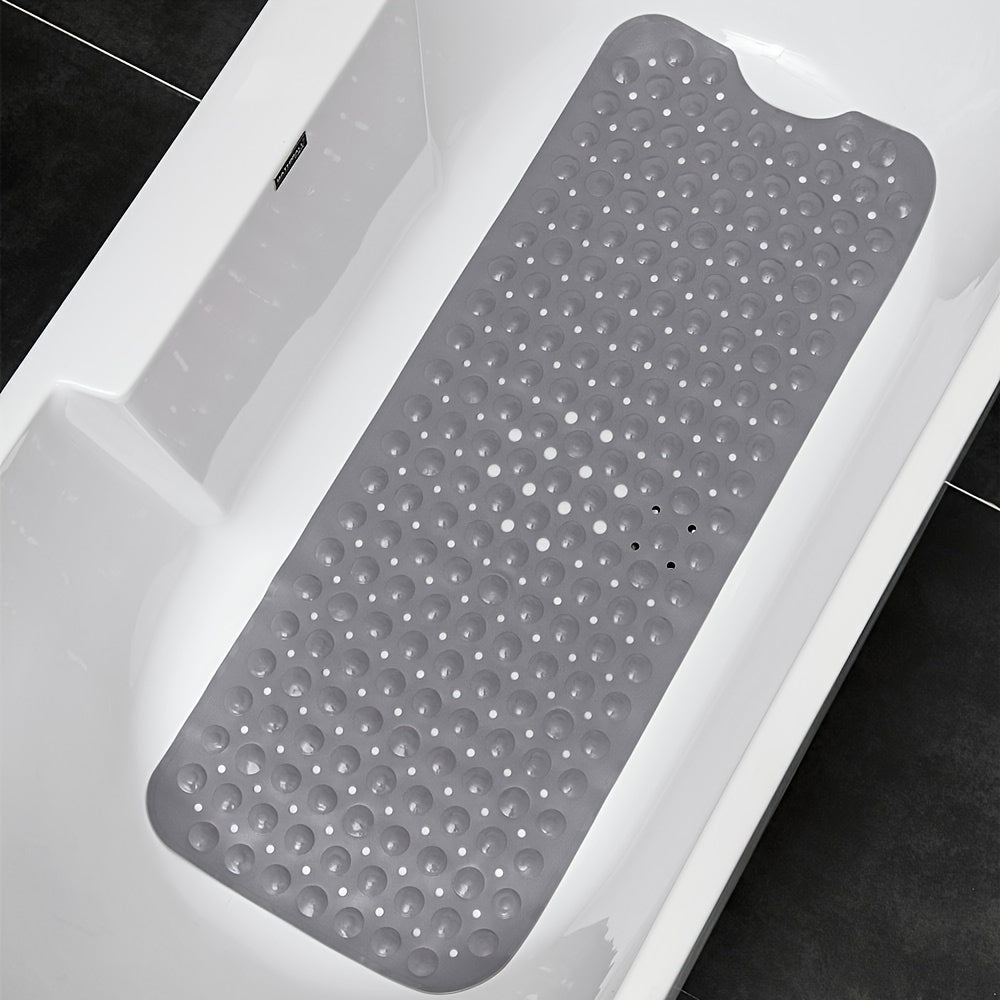 Extra-Long Non-Slip Bath Mat with Suction Cups, 101 x 40cm