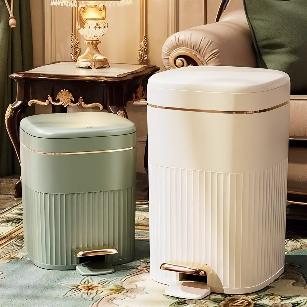 Slim Pedal Bin with Hands-Free Lid, 8L, 10L or 15L