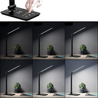 LED Desk Lamp with Wireless Charging, Touch Dimmer and Timer