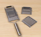 Stainless Steel Grater Set of 4 with Ergonomic Handle