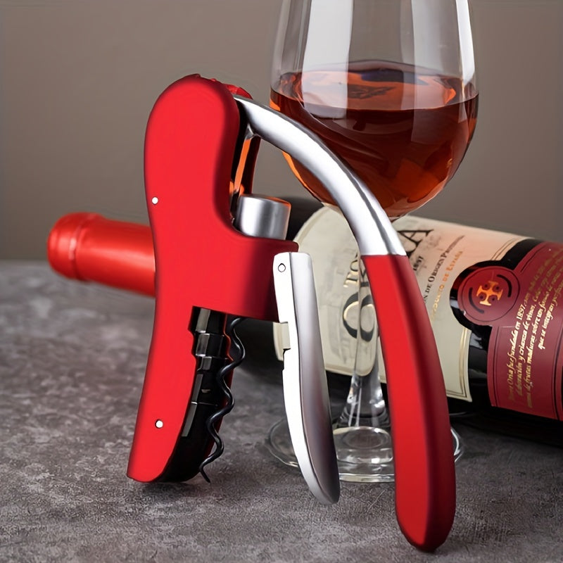 Ergonomic Lever Corkscrew for Wine, 14 x 7.5 cm