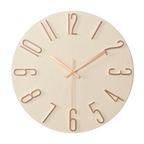 Silent Quartz Wall Clock 30cm, Minimal Design, 7 Colours